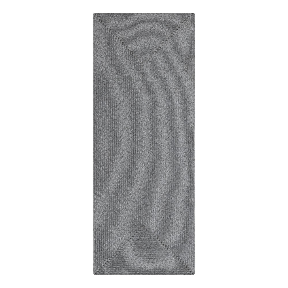 Šedý venkovní koberec běhoun 200x80 cm - NORTHRUGS NORTHRUGS
