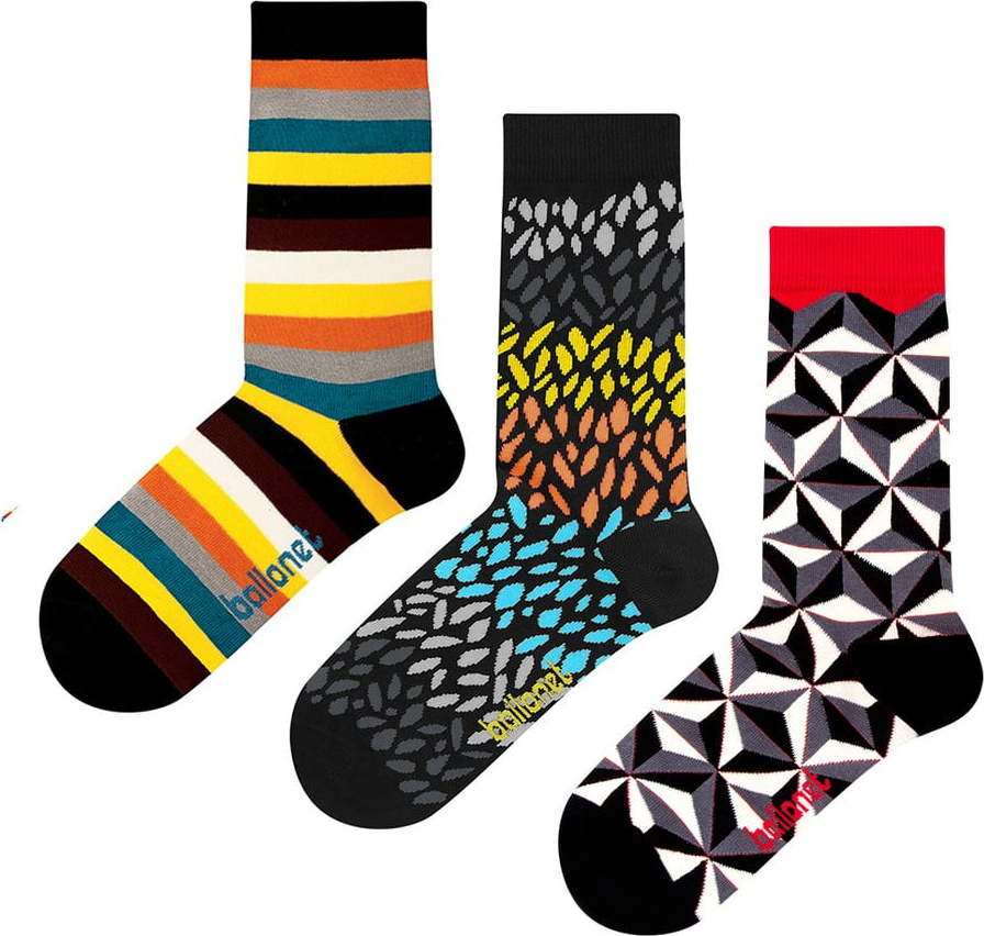 Set 3 párů ponožek Ballonet Socks Autumn v dárkovém balení