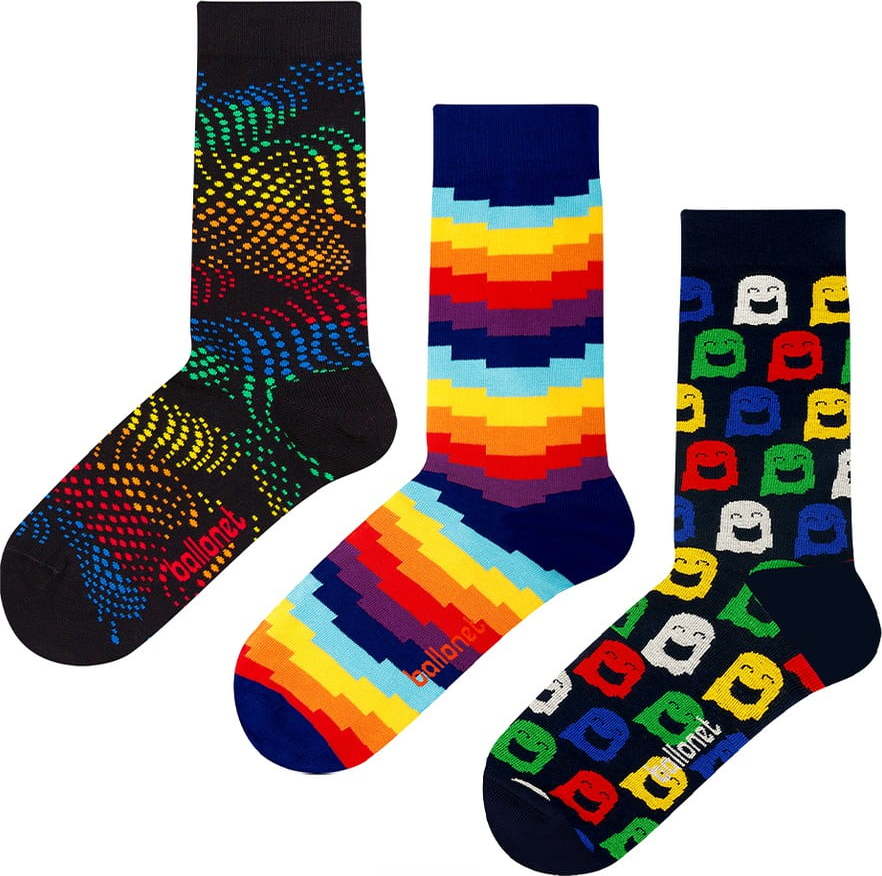 Set 3 párů ponožek Ballonet Socks Ghost v dárkovém balení