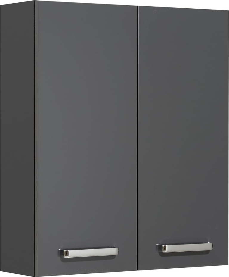 Tmavě šedá závěsná koupelnová skříňka 60x70 cm Set 311 - Pelipal Pelipal