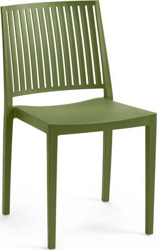 Zelená plastová zahradní židle Bars - Rojaplast Rojaplast