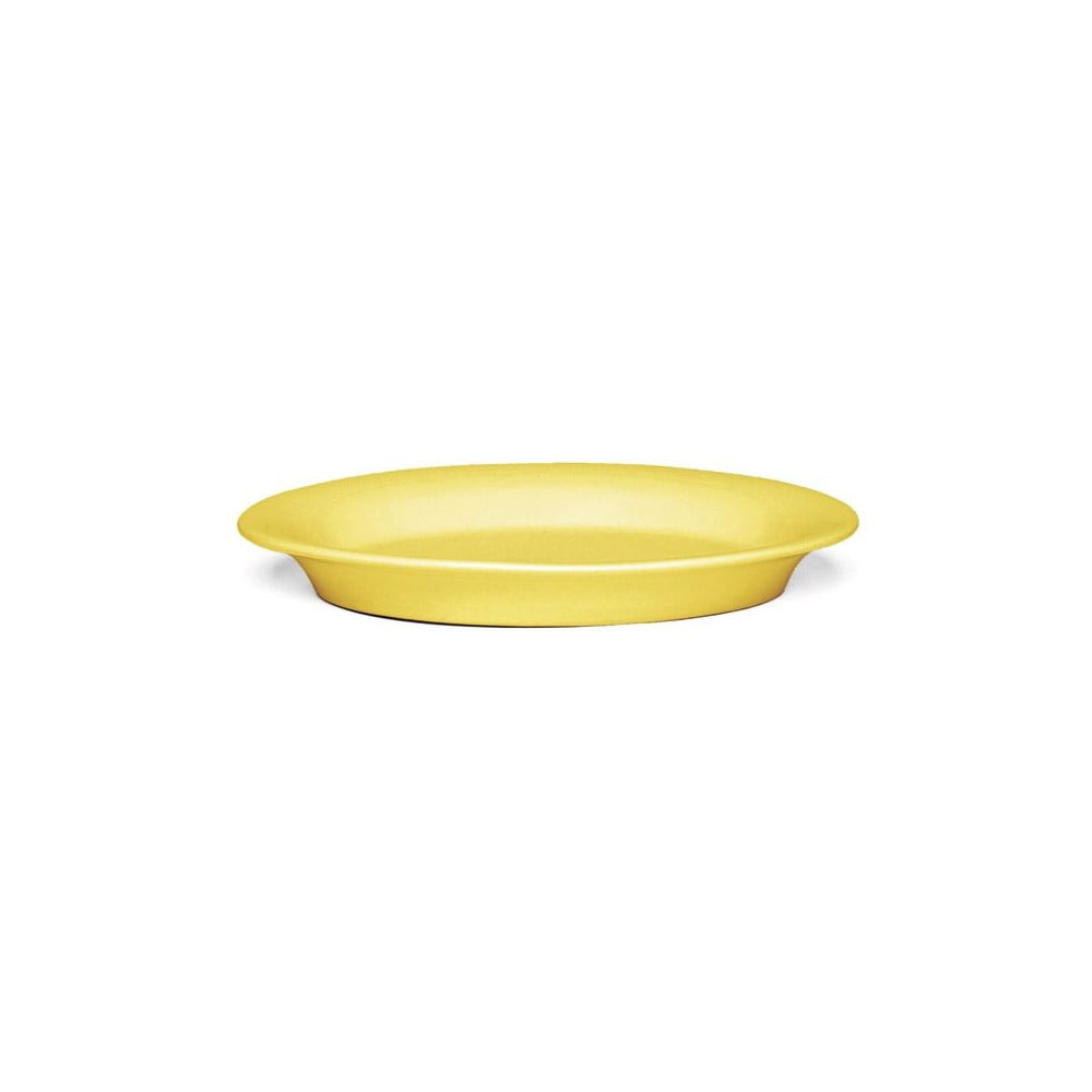 Žlutý oválný kameninový talíř Kähler Design Ursula