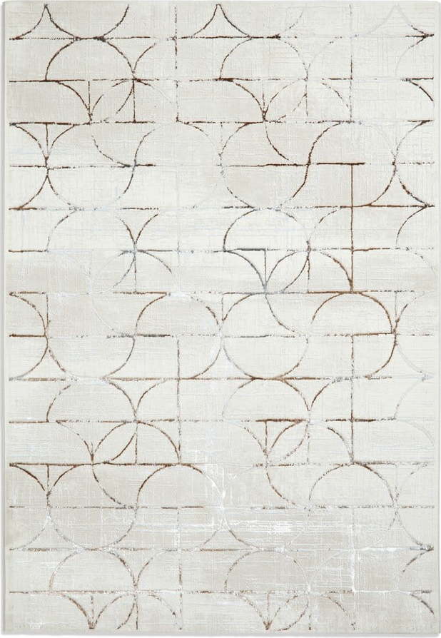 Béžový/ve stříbrné barvě koberec 170x120 cm Creation - Think Rugs Think Rugs