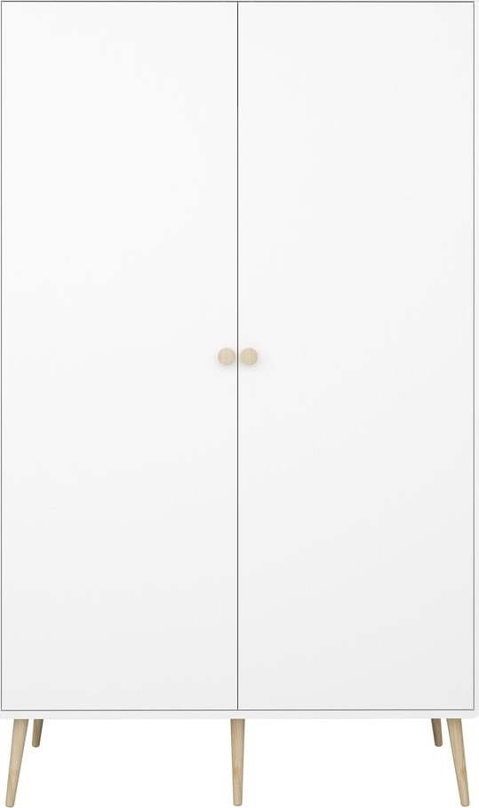 Bílá dětská šatní skříň 113x190 cm Gaia - Tvilum Tvilum