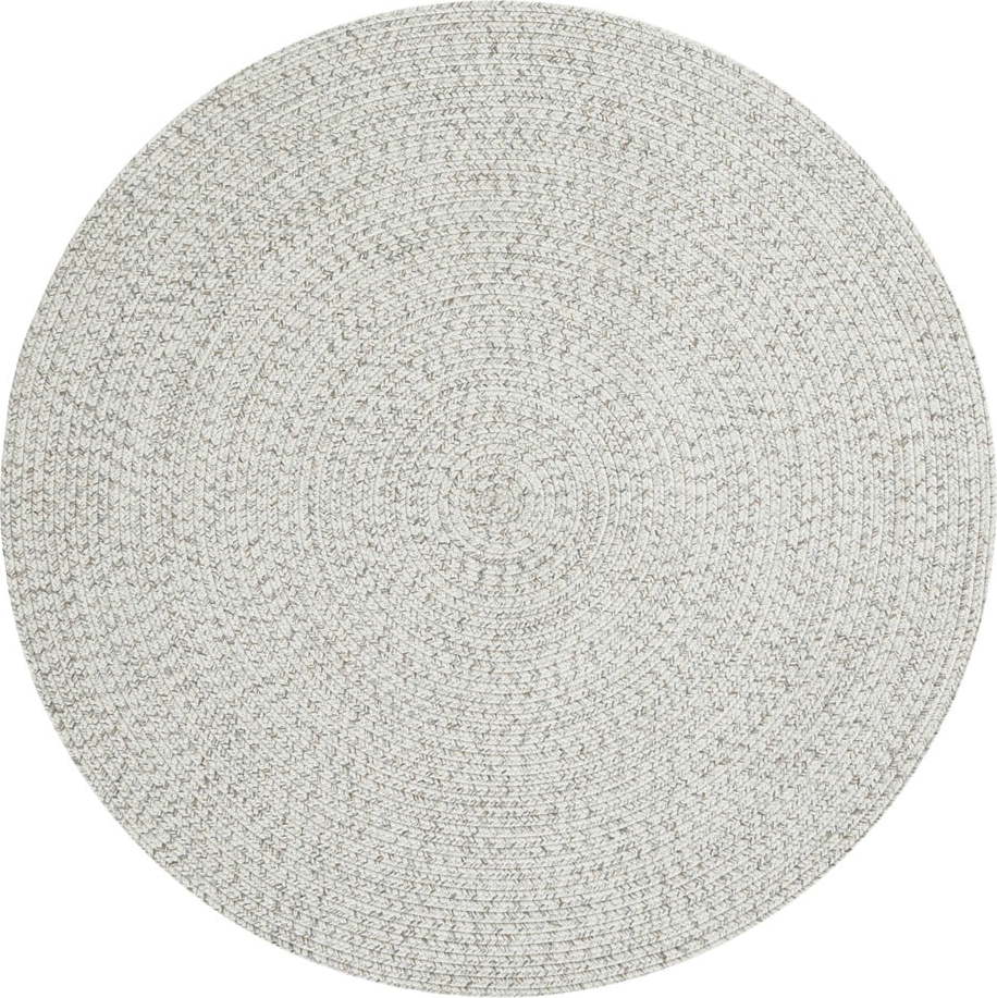 Bílý/béžový kulatý venkovní koberec ø 200 cm - NORTHRUGS NORTHRUGS