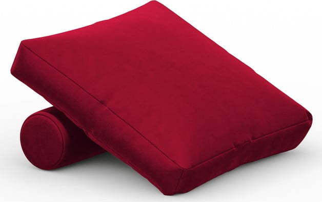 Červený sametový polštář k modulární pohovce Rome Velvet - Cosmopolitan Design Cosmopolitan design