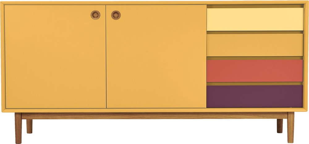Hořčicově žlutá komoda Tom Tailor Color Box