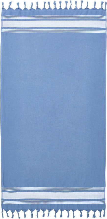 Modrá plážová osuška 150x75 cm Hammam - Catherine Lansfield Catherine Lansfield