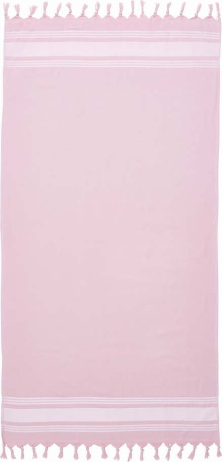 Růžová plážová osuška 150x75 cm Hammam - Catherine Lansfield Catherine Lansfield
