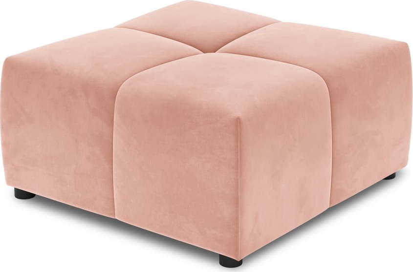 Růžový sametový modul pohovky Rome Velvet - Cosmopolitan Design Cosmopolitan design