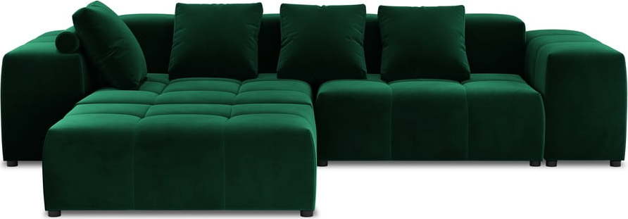 Zelená sametová rohová pohovka (variabilní) Rome Velvet - Cosmopolitan Design Cosmopolitan design