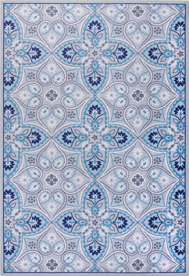 Modrý pratelný koberec 170x120 cm Ellen - Flair Rugs Flair Rugs
