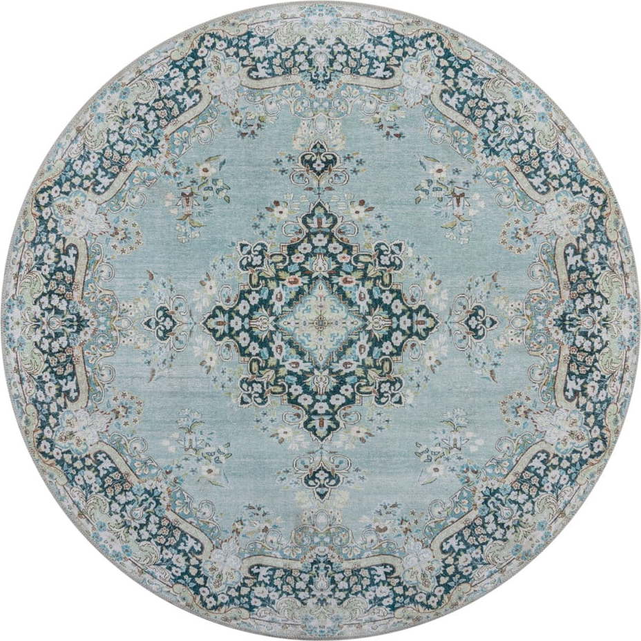 Modrý pratelný kulatý koberec ø 180 cm Colby - Flair Rugs Flair Rugs