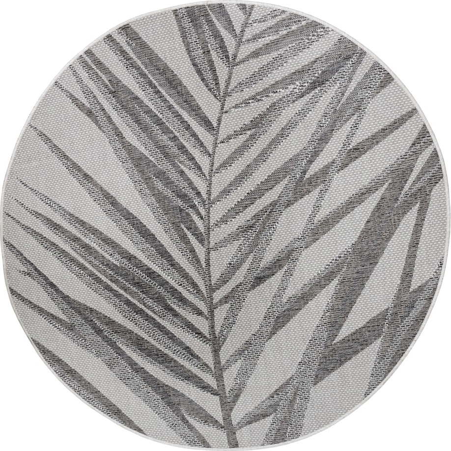 Šedo-béžový venkovní koberec NORTHRUGS Palm