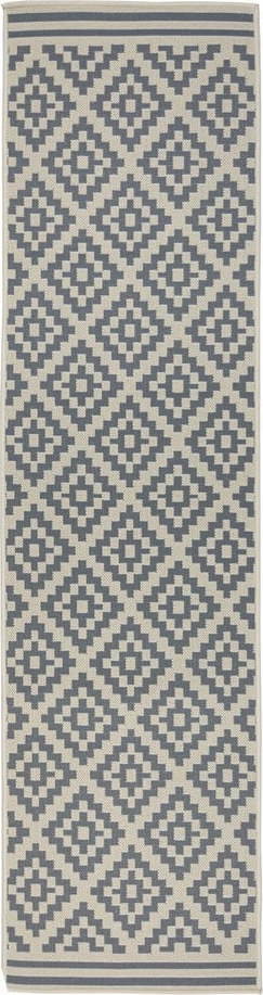 Šedo-béžový venkovní koberec běhoun 230x66 cm Moretti - Flair Rugs Flair Rugs