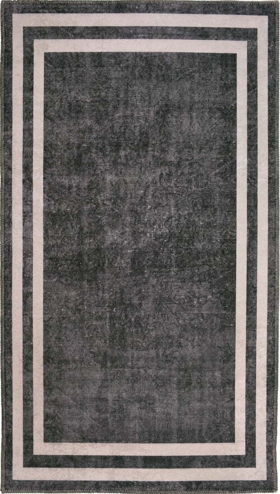 Šedo-krémový pratelný koberec běhoun 200x80 cm - Vitaus Vitaus