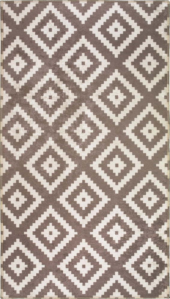 Světle hnědo-krémový pratelný koberec 80x50 cm - Vitaus Vitaus