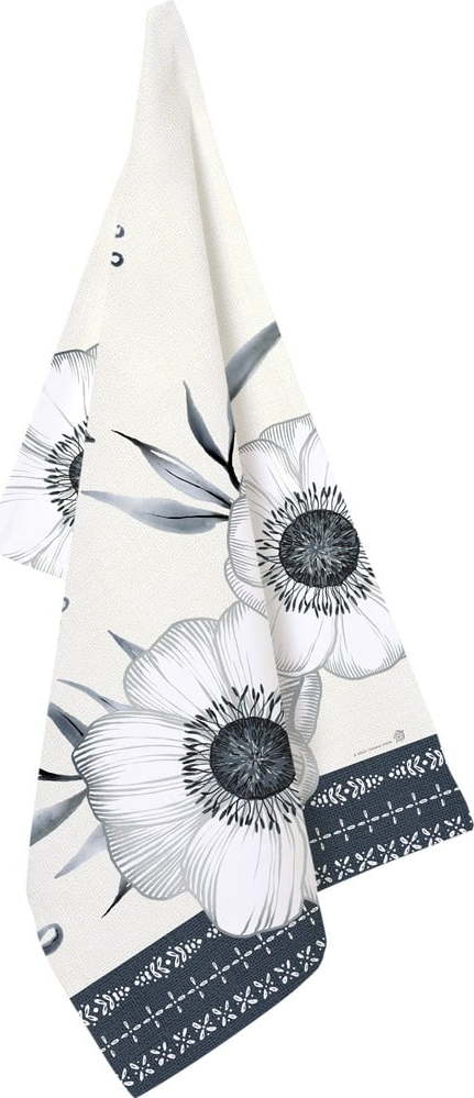 Utěrka z bio bavlny 50x70 cm Holly Flower - IHR IHR
