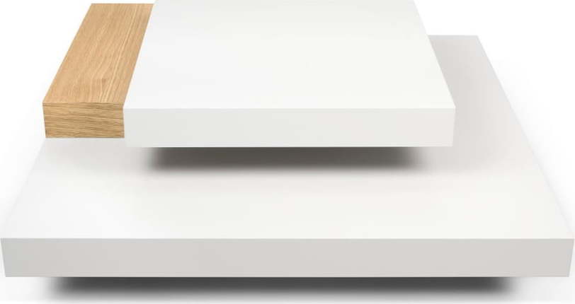 Bílý konferenční stolek 90x90 cm Slate - TemaHome TemaHome