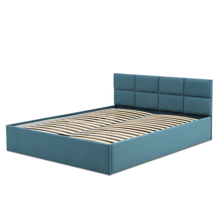 Čalouněná postel MONOS bez matrace rozměr 140x200 cm Tyrkysová SG-nábytek