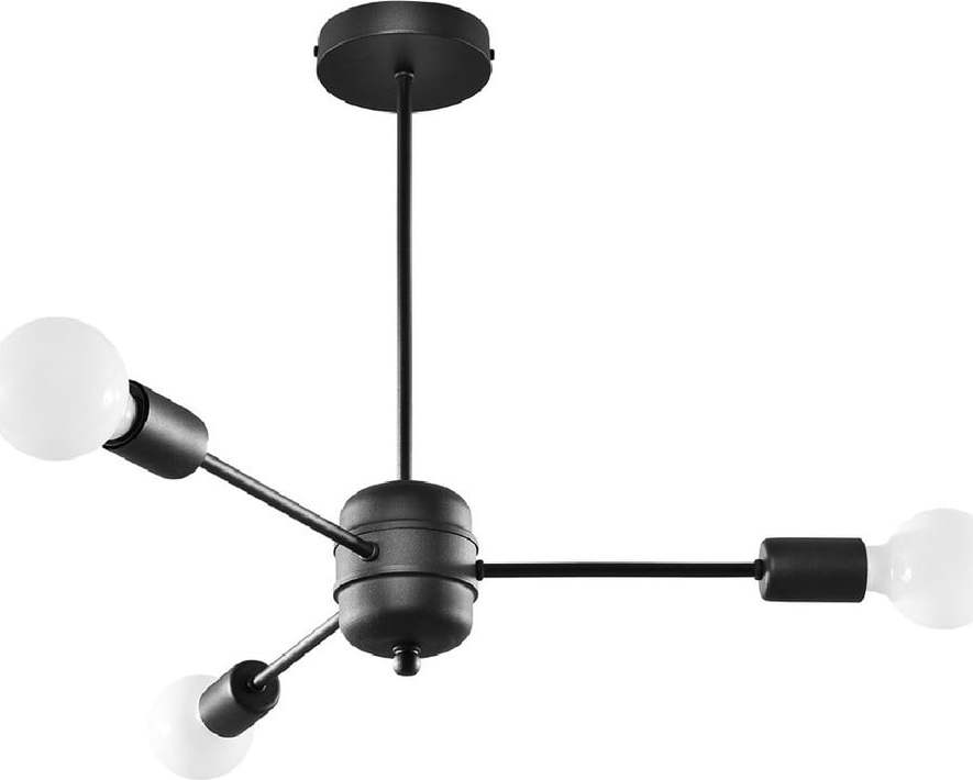 Černé závěsné svítidlo 61x61 cm Benedett - Nice Lamps Nice Lamps