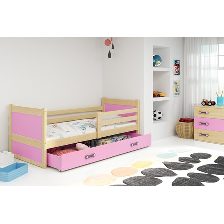 Dětská postel RICO 200x90 cm Ružové Borovice BMS