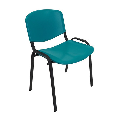 Konferenční plastová židle ISO Tyrkysová Mazur