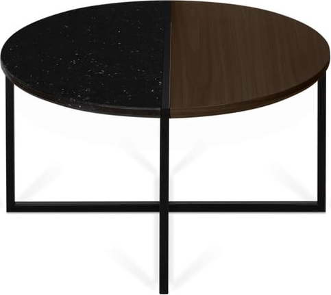 Konferenční stolek s deskou z ořechového dřeva a mramoru TemaHome Sonata
