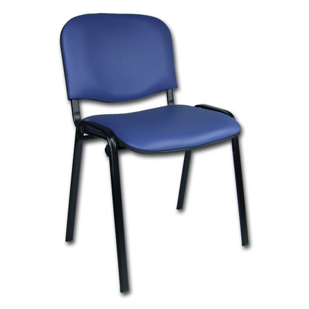 Konferenční židle ISO eko-kůže Modrá D4 EKO Mazur