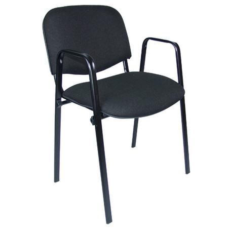 Konferenční židle ISO s područkami C11 - černá Mazur