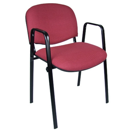 Konferenční židle ISO s područkami C29 - bordová Mazur