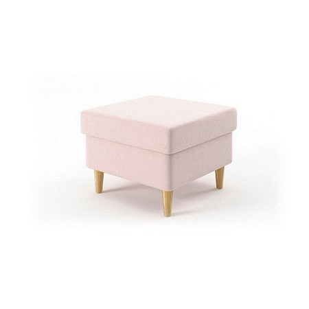 Kvalitní čalouněný taburet (podnožka) Světle růžová SG-nábytek