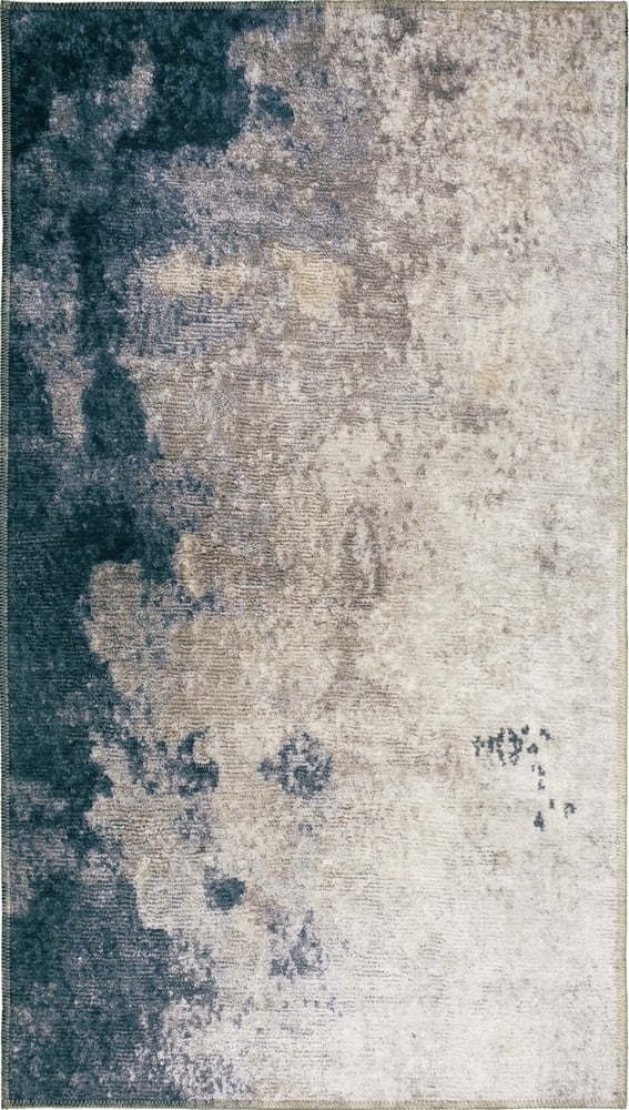 Modro-krémový pratelný koberec běhoun 200x80 cm - Vitaus Vitaus