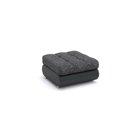 Podnožka TOKIO Tmavě šedá/černá eko-kůže SG-nábytek