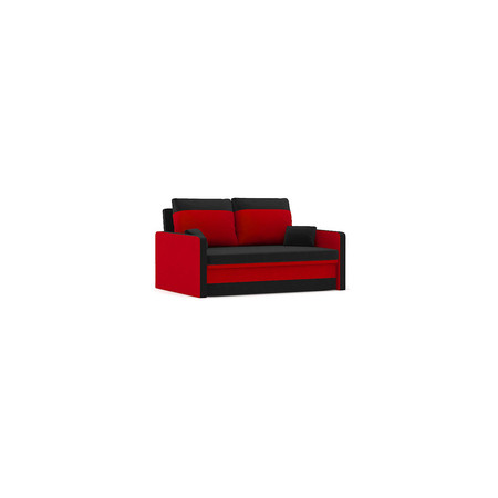 Rozkládací pohovka MILTON Černá/červená SG-nábytek