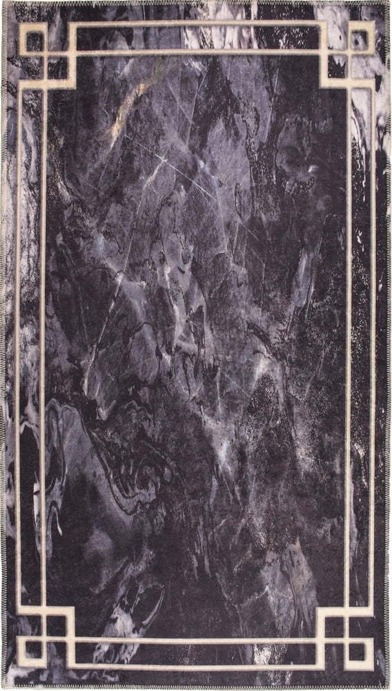 Tmavě šedý pratelný koberec běhoun 200x80 cm - Vitaus Vitaus