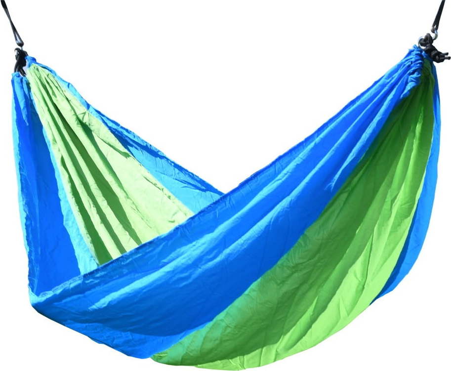 Zeleno-modrá houpací síť Cattara Nylon Cattara