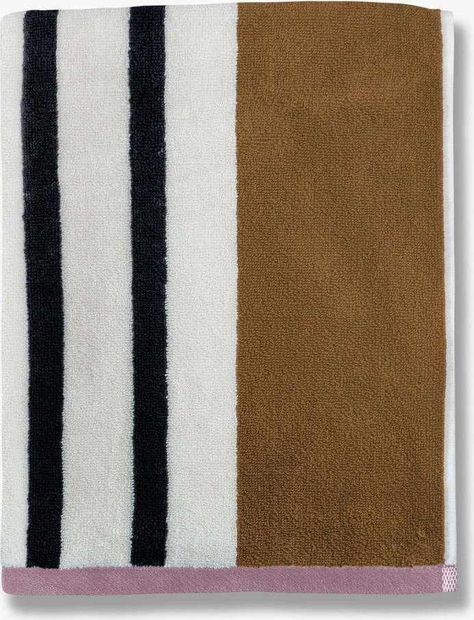 Bílo-hnědé bavlněné ručníky v sadě 2 ks 40x60 cm Boudoir – Mette Ditmer Denmark Mette Ditmer Denmark