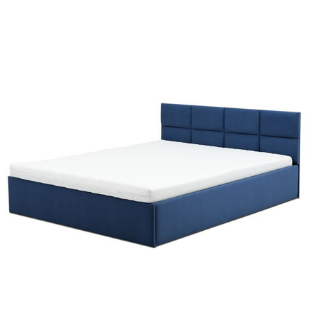 Čalouněná postel MONOS s pěnovou matrací rozměr 180x200 cm Granátová SG-nábytek