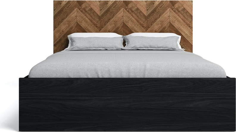 Černá dvoulůžková postel s úložným prostorem 160x200 cm Gio - Marckeric Marckeric
