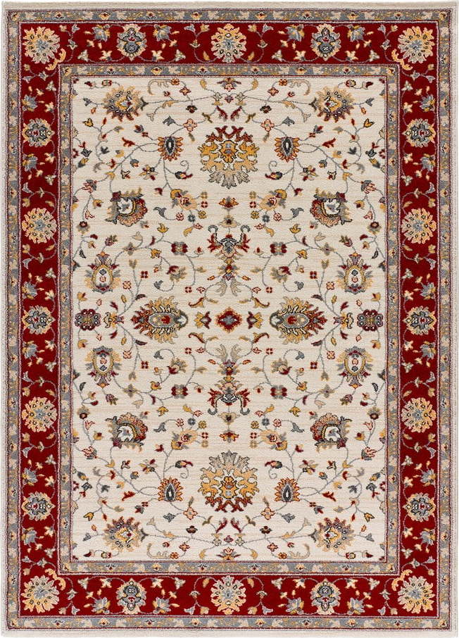 Červeno-krémový koberec 200x290 cm Classic – Universal Universal