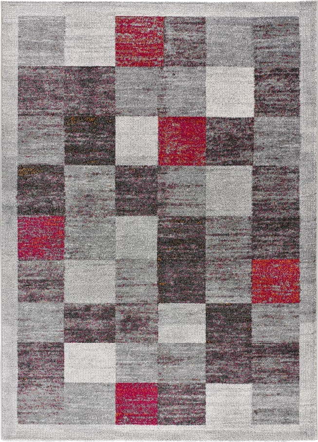 Červeno-šedý koberec 80x150 cm Sheki – Universal Universal