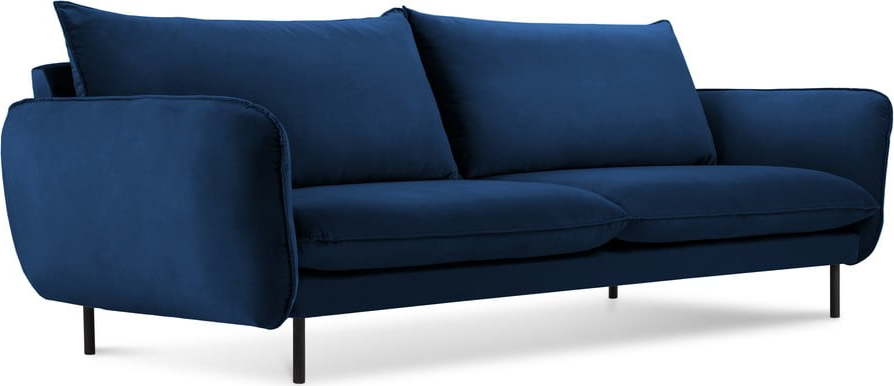 Modrá sametová pohovka 200 cm Vienna – Cosmopolitan Design Cosmopolitan design