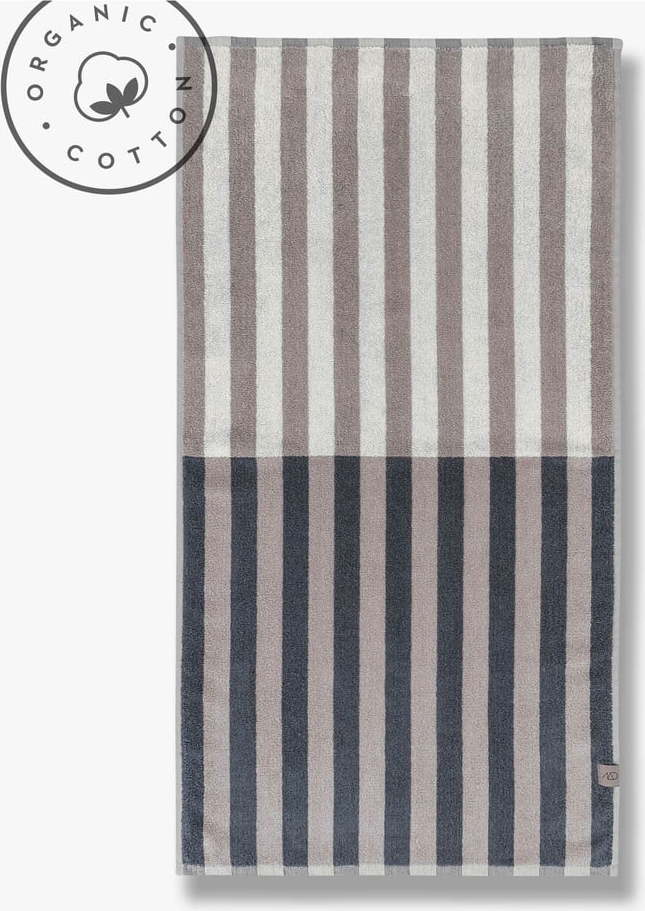 Modro-šedý ručník z bio bavlny 50x90 cm Disorder – Mette Ditmer Denmark Mette Ditmer Denmark