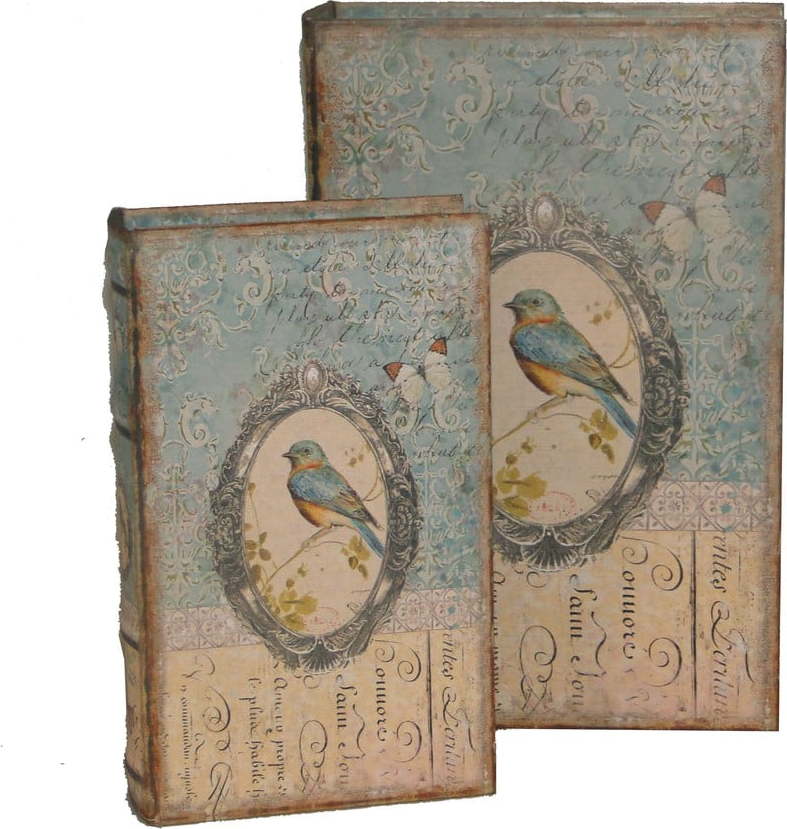 Sada 2 krabiček Antic Line Bird Book Antic Line