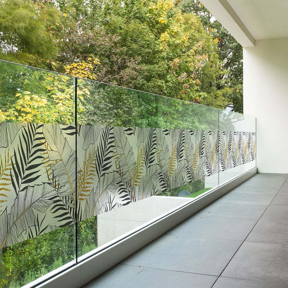 Samolepka na okno 200x40 cm Classy Palm Leaves – Ambiance Ambiance