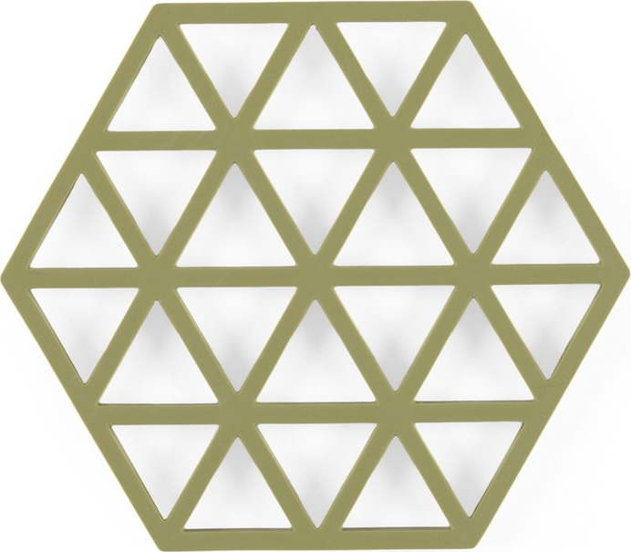 Silikonová podložka pod hrnec 16x14 cm Triangles – Zone Zone