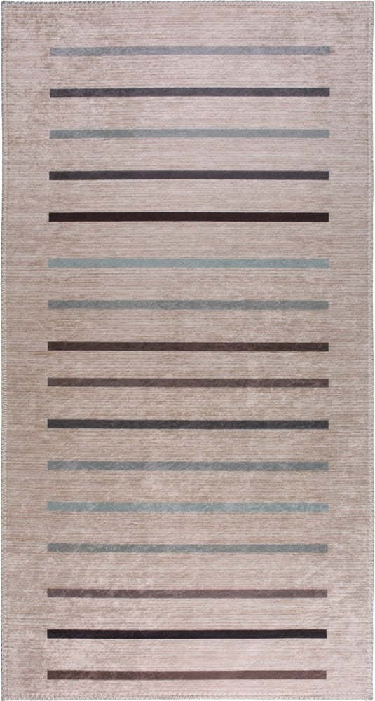 Světle hnědý pratelný koberec 80x150 cm – Vitaus Vitaus