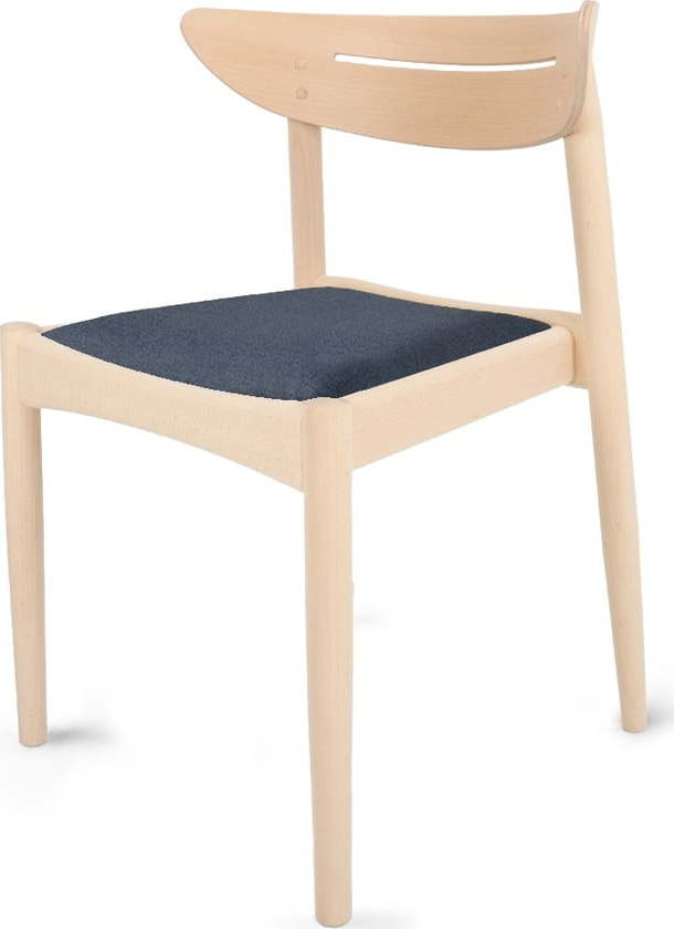 Tmavě modrá/přírodní jídelní židle z bukového dřeva Jakob – Hammel Furniture Hammel Furniture