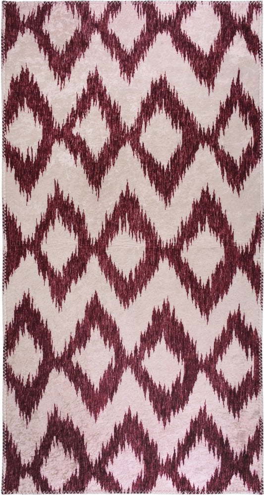 Vínovo-bílý pratelný koberec 160x230 cm – Vitaus Vitaus